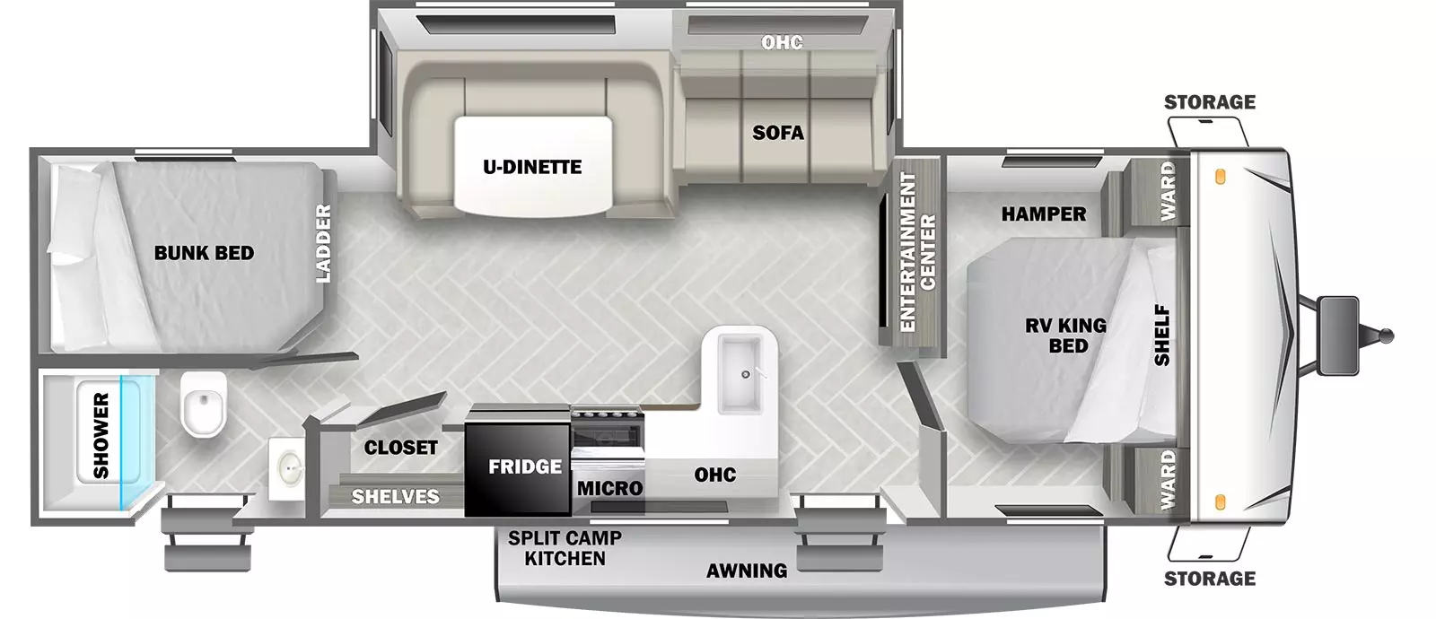 Evo Southwest T2600BHL Floorplan